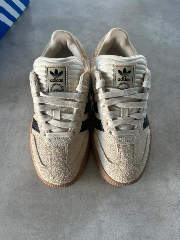 Adidas samba xlg cardboard beige black white cream 2
