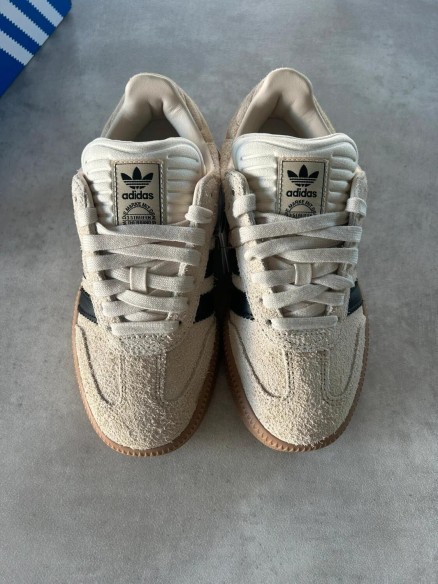 Adidas samba xlg cardboard beige black white cream
