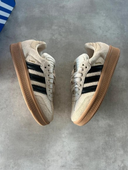 Adidas samba xlg cardboard beige black white cream