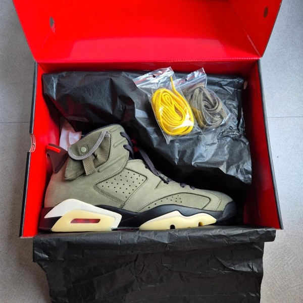Jordan 6 x Travis Scott " Olive "