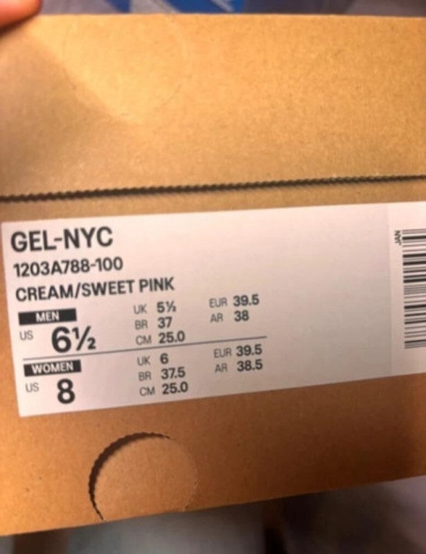 Asics gel nyc sweet pink taille 39,5 2