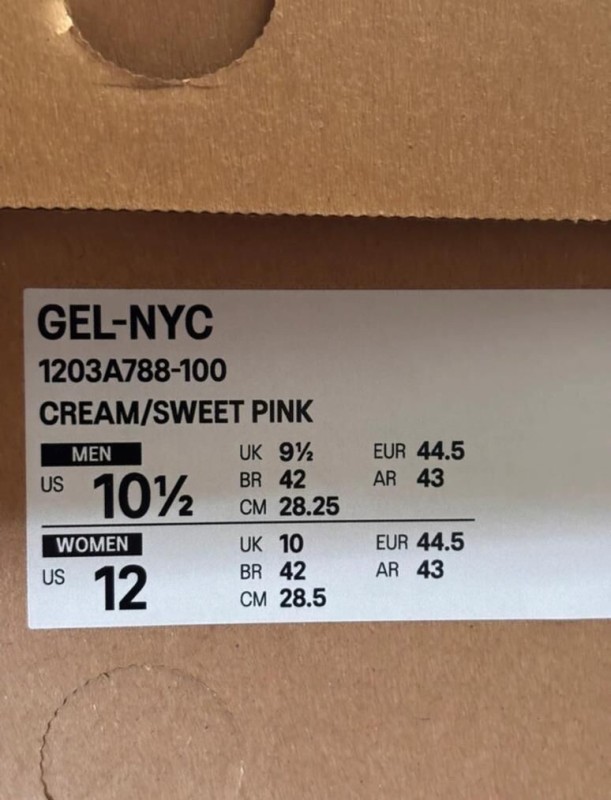 Asics gel nyc sweet pink taille 44,5 2