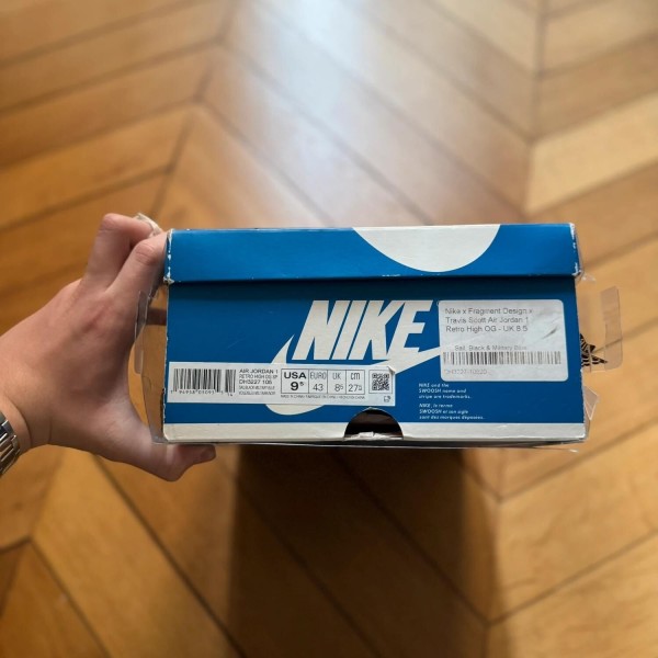 Jordan 1 high travis scott fragment