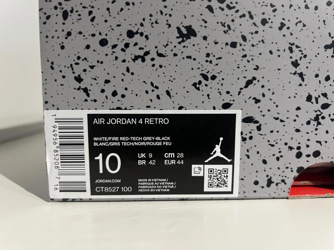 Nike Air Jordan 4 White Oreo 2