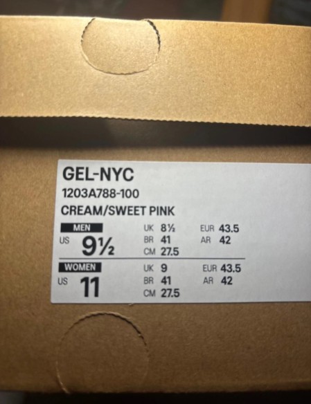 Asics gel nyc sweet pink taille 43,5