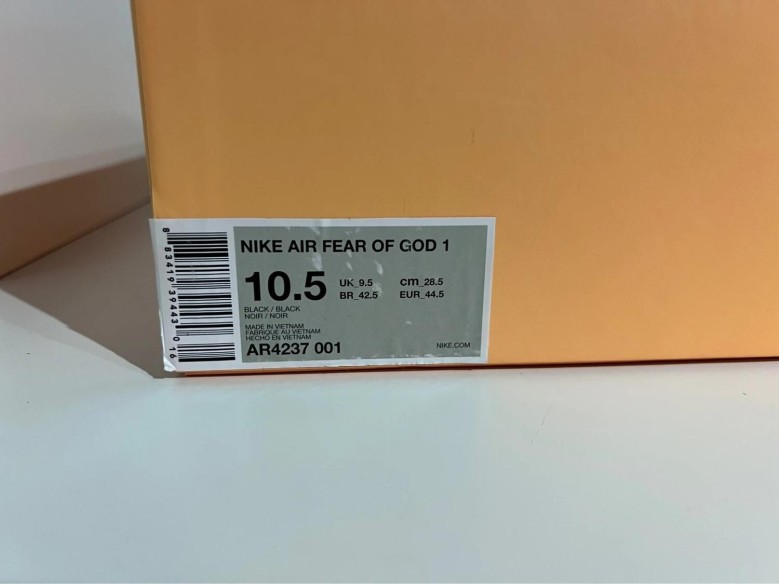 Nike Air Fear of God 1 Black