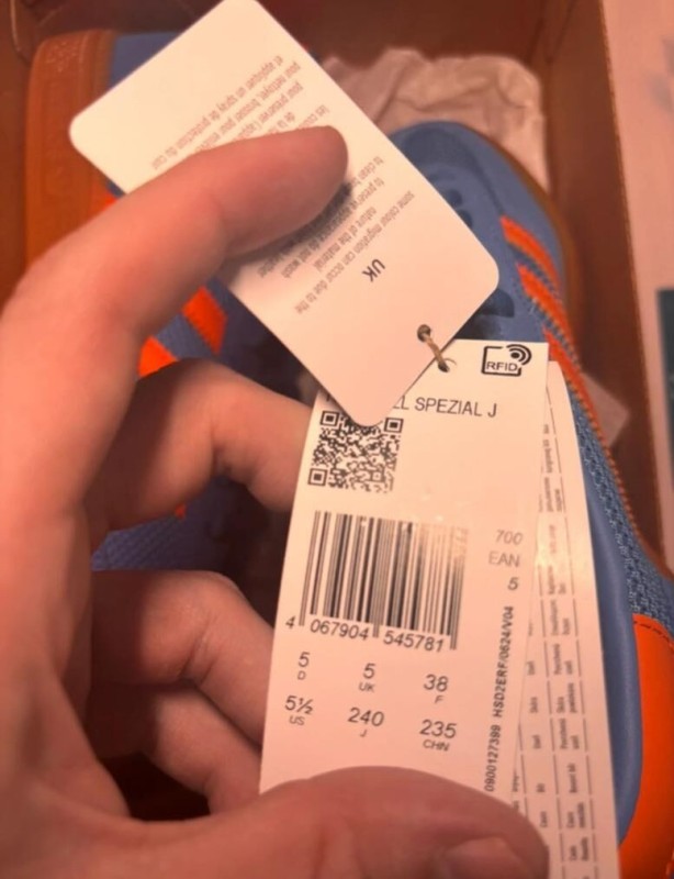 adidas handball spezial bleu orange taille 38 2