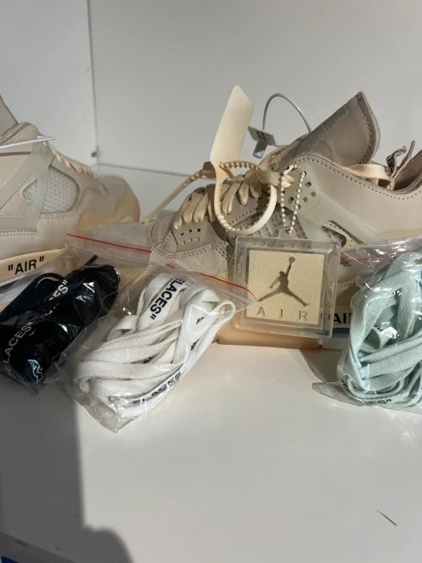 Nike air jordan 4 X Off-White Sail 2