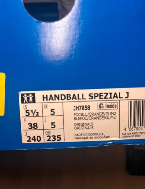 adidas handball spezial bleu orange taille 38 2