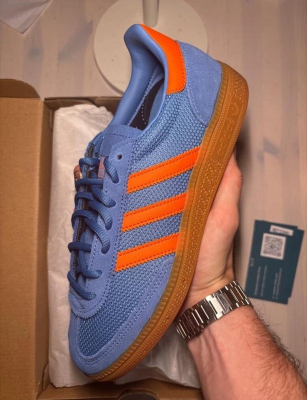 adidas handball spezial bleu orange taille 37 1/3