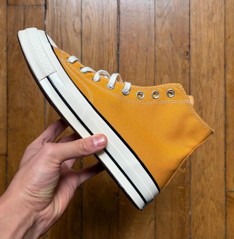 Converse chuck taylor 70 high yellow jaune orange sunflower egret 41