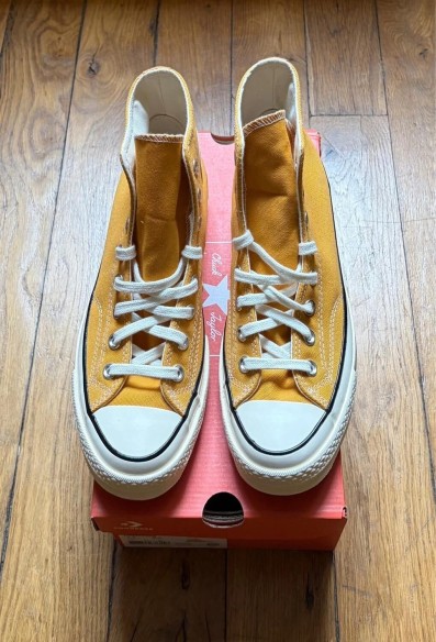 Converse chuck taylor 70 high yellow jaune orange sunflower egret 41