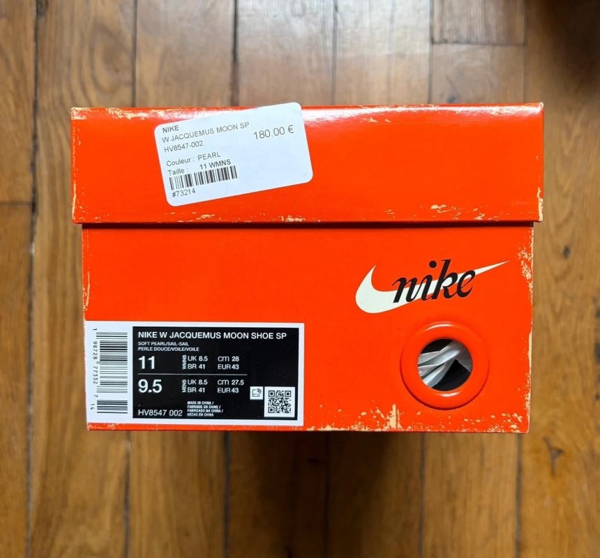 Nike Jacquemus moon shoe sp white cream soft pearl blanc 43 2
