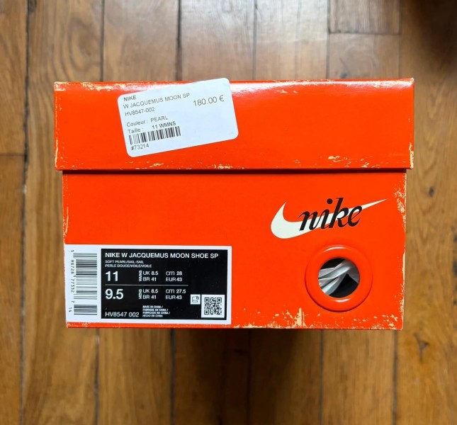 Nike Jacquemus moon shoe sp white cream soft pearl blanc 43