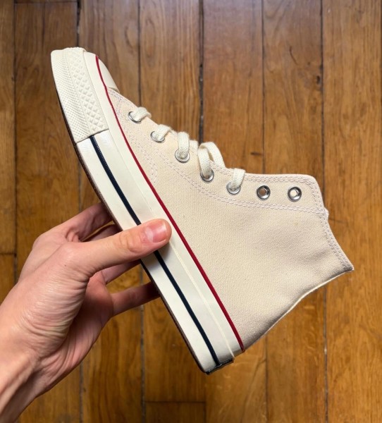 Converse chuck taylor 70 high parchment white cream parchemin blanc creme egret 38