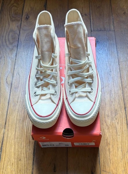 Converse chuck taylor 70 high parchment white cream parchemin blanc creme egret 38