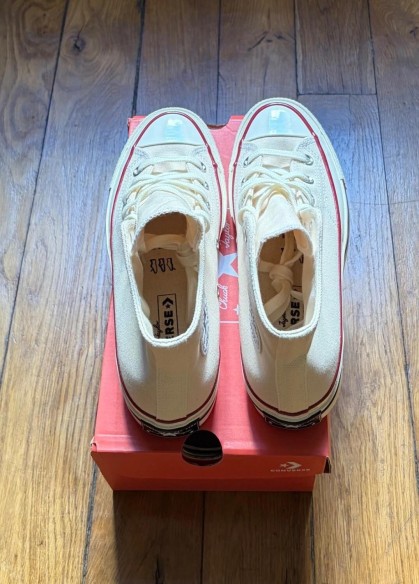 Converse chuck taylor 70 high parchment white cream parchemin blanc creme egret 38