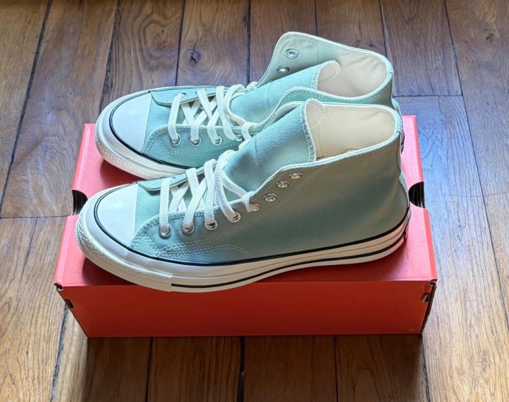 Converse chuck taylor 70 high thyme again green mint vert menthe egret 42