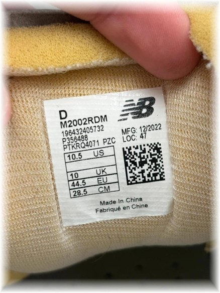 New balance 2002r protection pack grey / taille 44,5