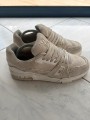 Louis vuitton lv trainer tissu crème beige taille 7 42-42,5