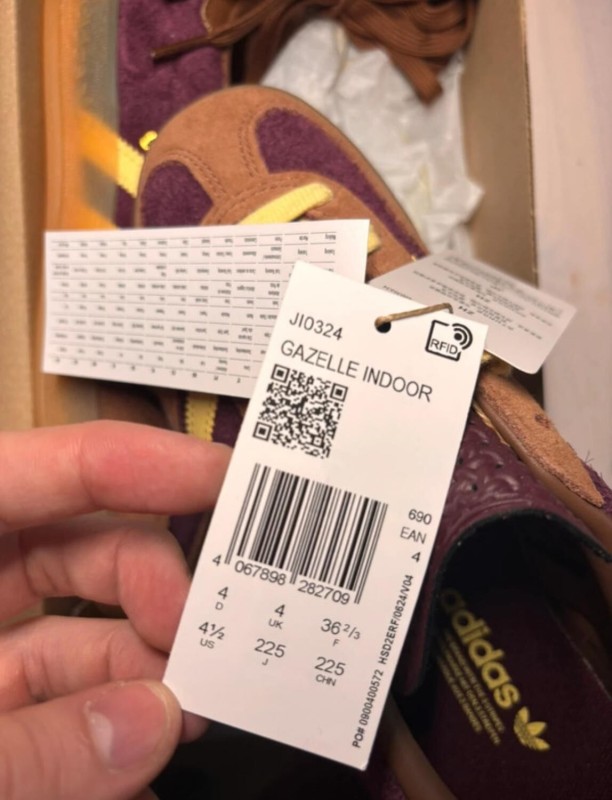 adidas gazelle indoor marron almost yellow taille 36 2/3 2