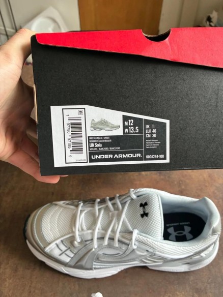 Under Armour UA Sola 'Metallic Silver' 46 - New