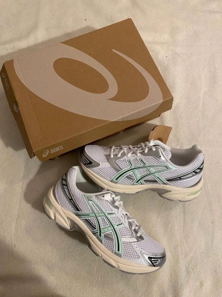 asics gel-1130 white green / blue fade / blanc vert
