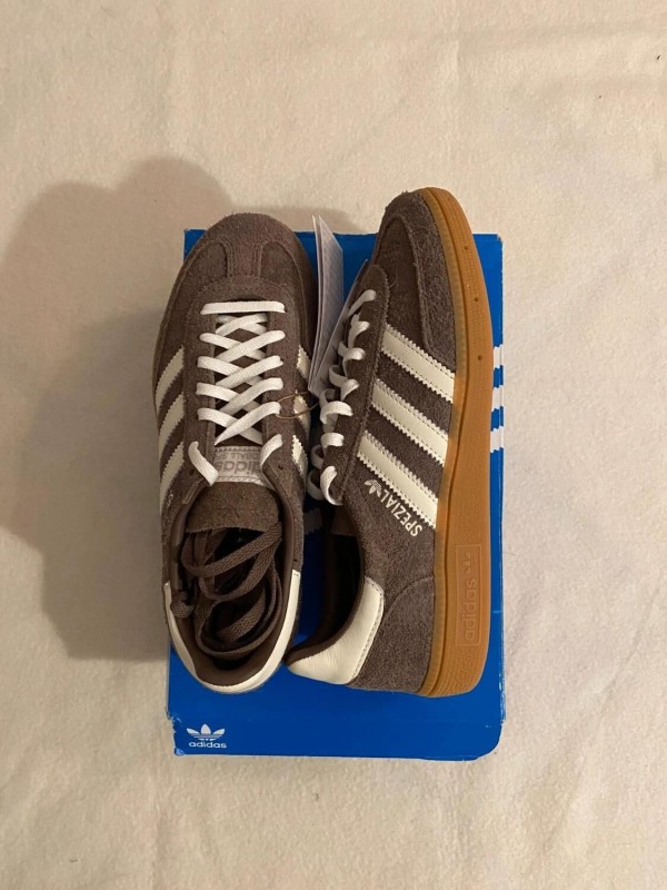 adidas handball earth strata brown white / marron blanc 2