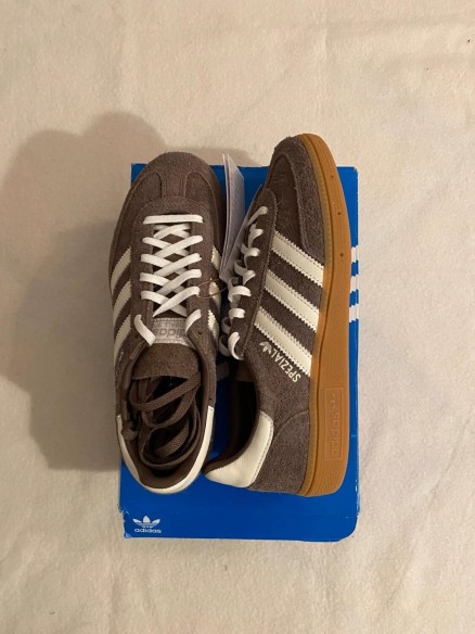 adidas handball earth strata brown white / marron blanc