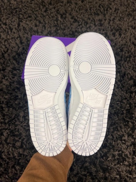 Nicole Hause x Nike SB Dunk Low Blanc Bleu Ciel - Taille 36 EU