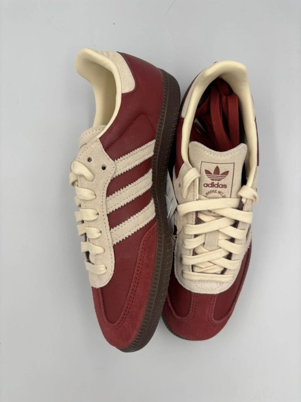 adidas samba og bordeaux/crème - 38 2/3 2