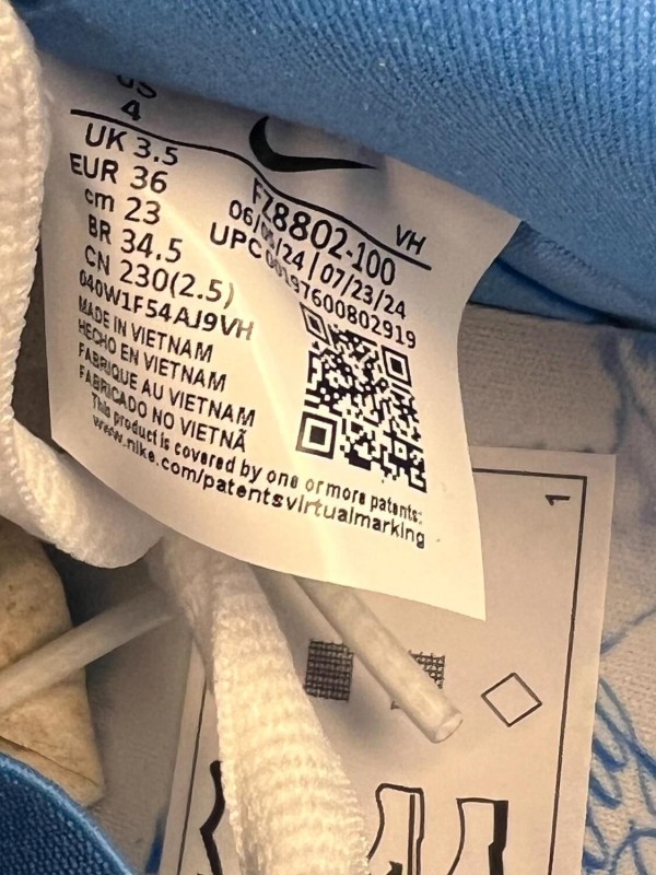 Nicole Hause x Nike SB Dunk Low Blanc Bleu Ciel - Taille 36 EU 2