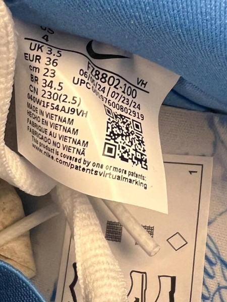 Nicole Hause x Nike SB Dunk Low Blanc Bleu Ciel - Taille 36 EU