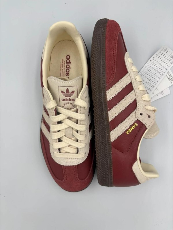 adidas samba og bordeaux/crème - 38 2/3 2