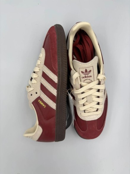 adidas samba og bordeaux/crème - 38 2/3