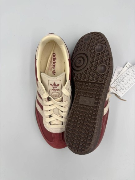 adidas samba og bordeaux/crème - 38 2/3
