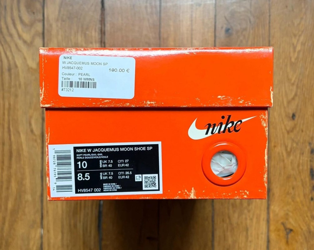 Nike jacquemus moon shoe sp white cream soft pearl blanc 42
