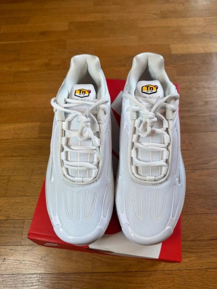 Nike air max plus TN blanche tuned air sneakers triple white taille 44 - neuve