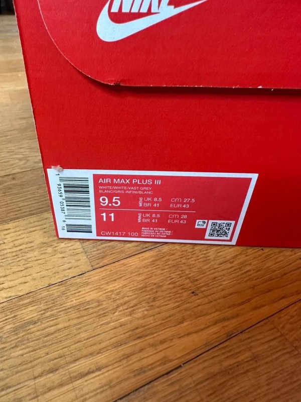 Nike air max Plus TN blanche tuned air sneakers triple white taille 43 neuve 2
