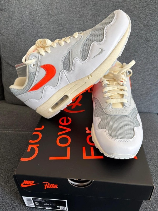Nike air max 1 x Patta hyper crimson pure platinium 42,5