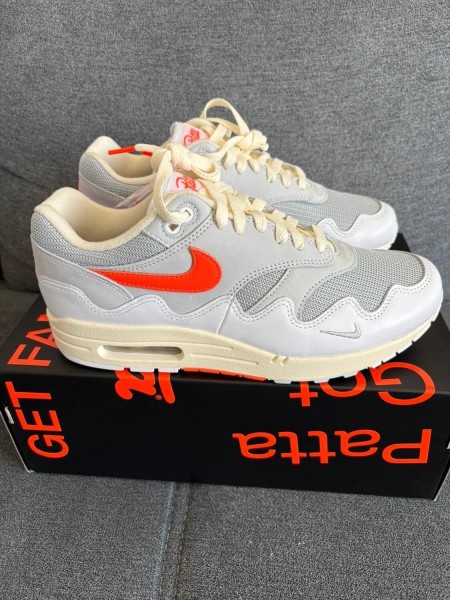 Nike air max 1 x Patta hyper crimson pure platinium 42,5