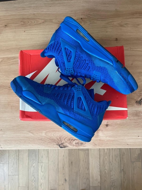 Jordan 4 IV Retro Flyknit royal blue taille 42 comme neuve 2