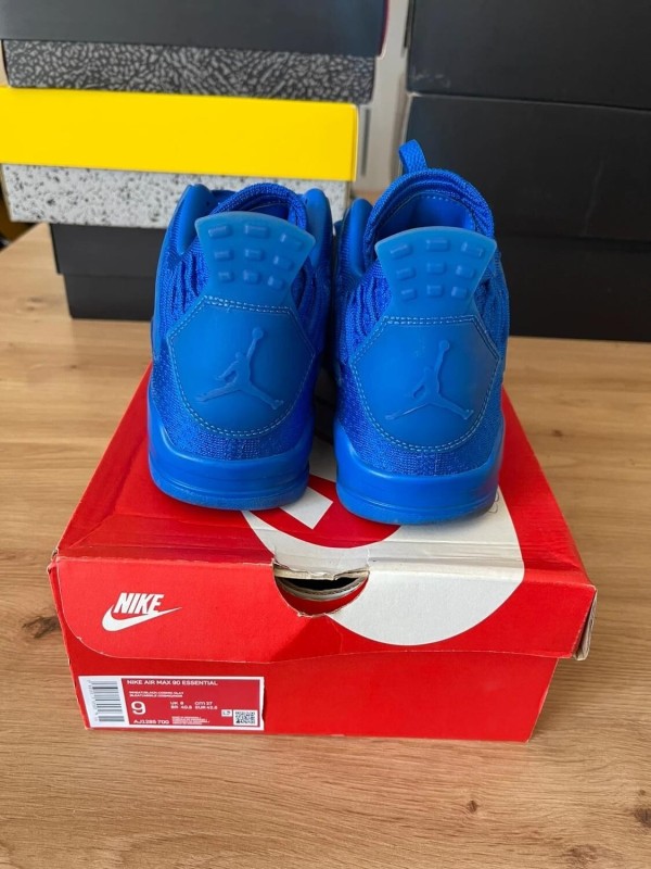 Jordan 4 IV Retro Flyknit royal blue taille 42 comme neuve 2