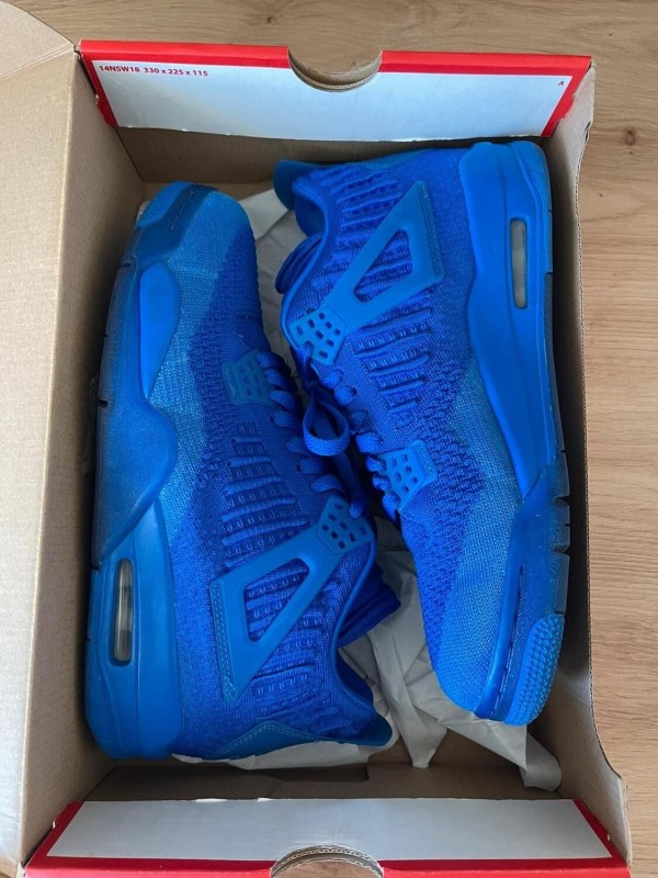 Jordan 4 IV Retro Flyknit royal blue taille 42 comme neuve 2