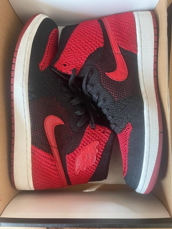 Jordan 1 Retro flyknit bred taille 42 comme neuve 2