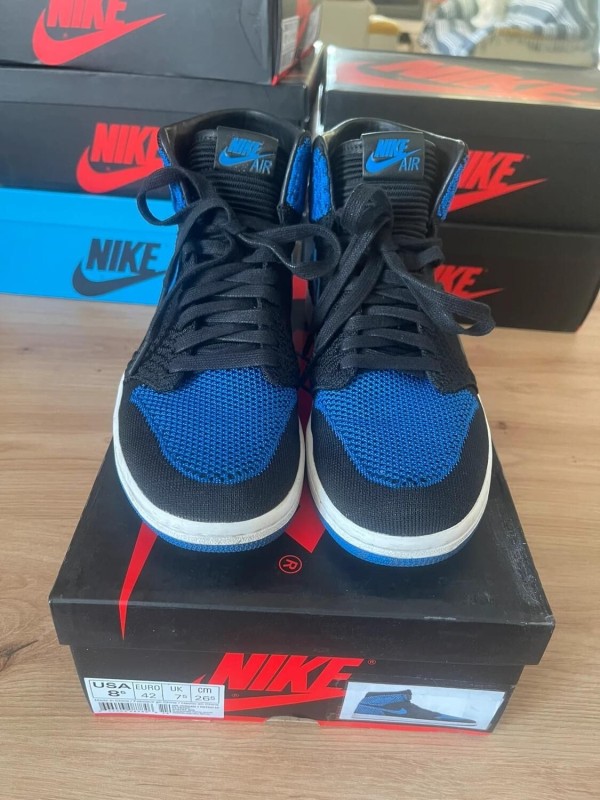 Jordan 1 retro flyknit royal blue taille 42 comme neuve 2