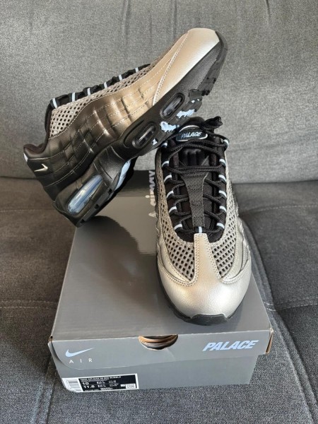 Nike air max 95 x Palace - black/Metallic silver 44
