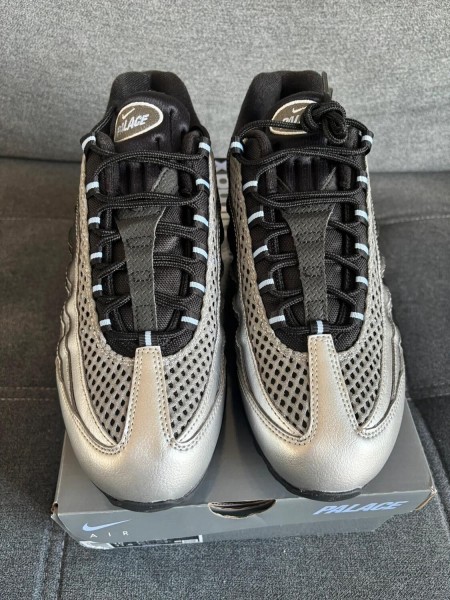 Nike air max 95 x Palace - black/Metallic silver 44