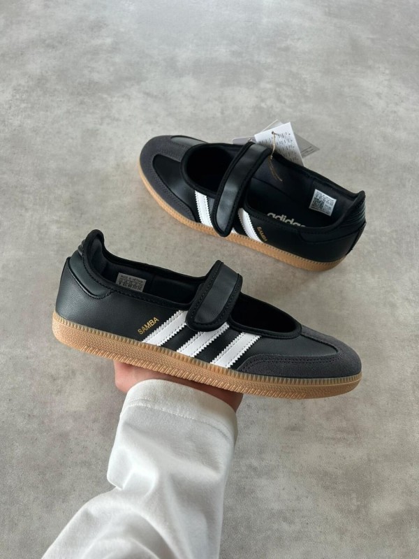 Adidas samba Jane core black carbon white stripes