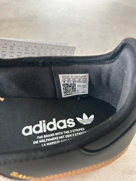 Adidas samba Jane core black carbon white stripes